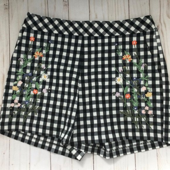 For the Republic Checked Floral Shorts Size 6 - Picture 1 of 6